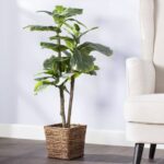 Happy 8” Faux Foliage Plant in Ceramic Pot - Chic Decora