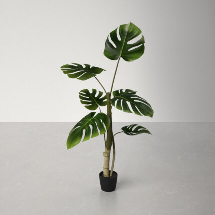 3.54” Faux Plant in Concrete Pot - Chic Decora