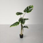 38” Faux Philodendron Tree Plant in Pot - Chic Decora