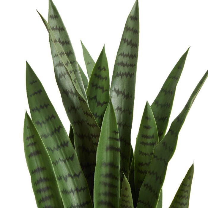 38” Faux Snake Plant (Sansevieria) Plant in Planter - Chic Decora