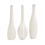 3 Piece 12″ Stoneware Table Vase Set - Chic Decora