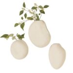 3 Piece Pebble Wall Vase Set - Chic Decora