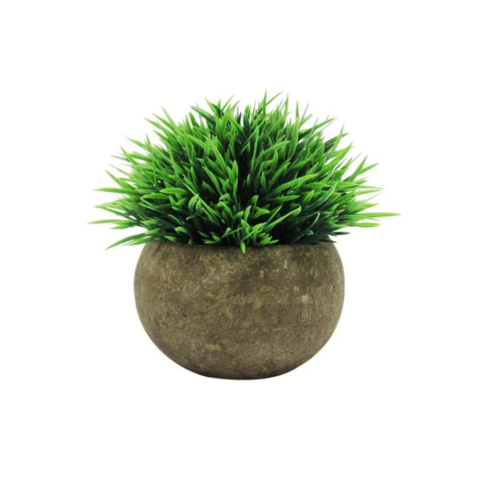 4.5″ Artificial Mixed Greenery Topiary Small Plant in Pot - Chic Decora