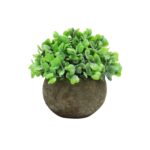 4.5″ Artificial Mixed Greenery Topiary Small Plant in Pot - Chic Decora