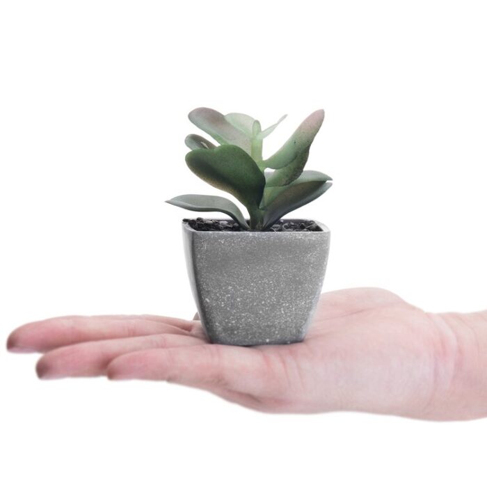 4.72” Faux Plant in Pot - Chic Decora