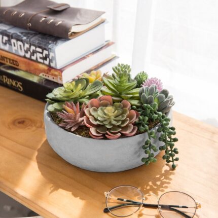 4.8” Faux Succulent - Chic Decora