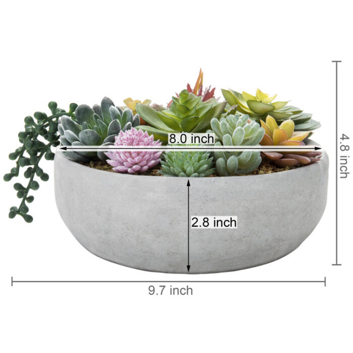 4.8” Faux Succulent - Chic Decora