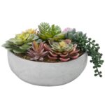 4.8” Faux Succulent - Chic Decora