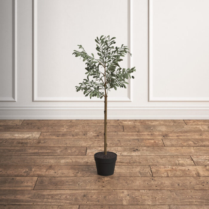 42” Faux Olive Tree Plant in Pot - Chic Decora