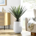 48” Faux Agave Plant in Pot - Chic Decora