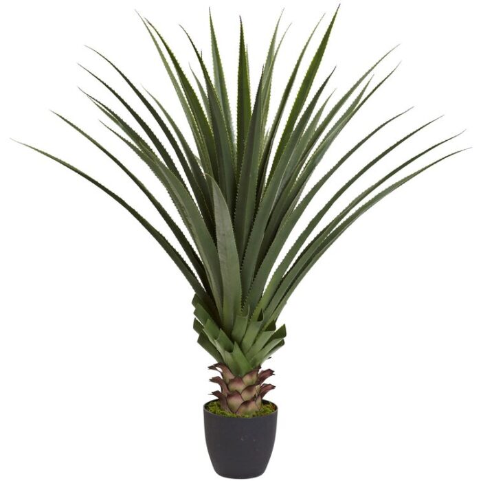 48” Faux Agave Plant in Pot - Chic Decora