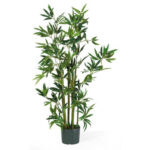 48” Faux Bamboo Plant in Pot - Chic Decora