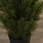 48” Faux Cedar Topiary in Pot Liner - Chic Decora