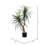 48” Faux Dracaena Plant in Pot - Chic Decora