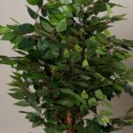 48” Faux Ficus Plant in Wicker/Rattan Basket - Chic Decora