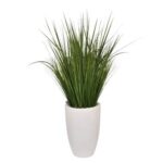 33” Faux Foliage Plant in Ceramic Planter - Chic Decora