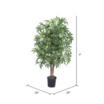 48” Faux Maple Plant in Pot - Chic Decora