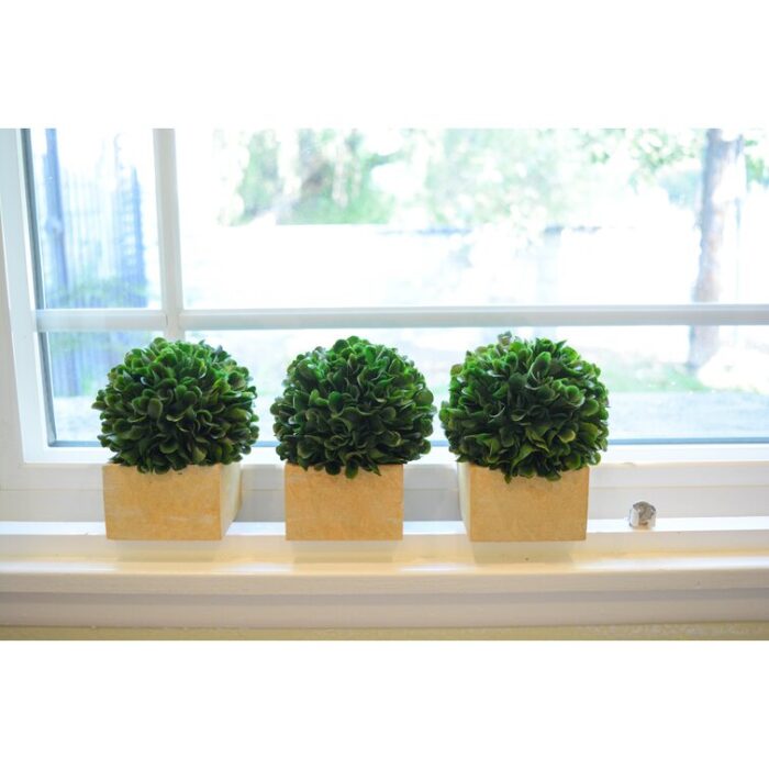 5.5” Faux Boxwood Topiary - Chic Decora