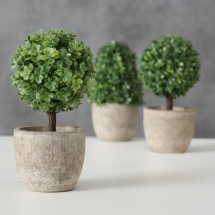 5.5” Faux Boxwood Topiary in Pot - Chic Decora