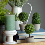 5.5” Faux Boxwood Topiary in Pot - Chic Decora