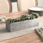 5.5” Faux Succulent Plant in Stone Planter - Chic Decora