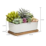 5.5” Faux Succulent in Ceramic Pot - Chic Decora