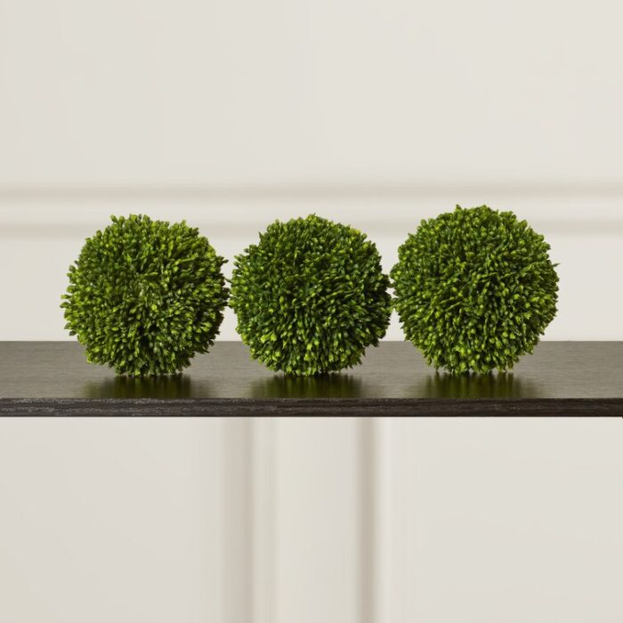 5” Faux Boxwood Topiary - Chic Decora