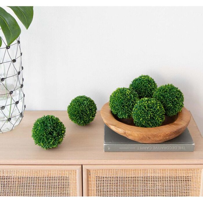 5” Faux Boxwood Topiary - Chic Decora