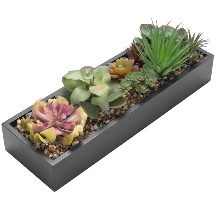 6.29” Faux Plant in Planter - Chic Decora