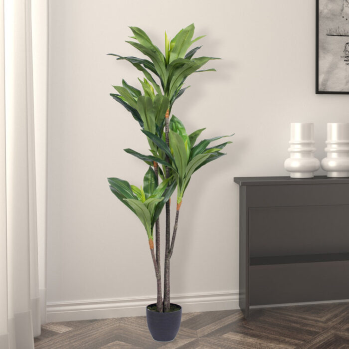 60″ Artificial Real Touch Dracaena. - Chic Decora