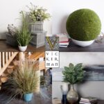 60″ PVC Artificial Potted Green and Brown Grass and Plastic Grass - Chic Decora