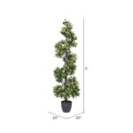 60” Faux Cedar Topiary in Pot - Chic Decora