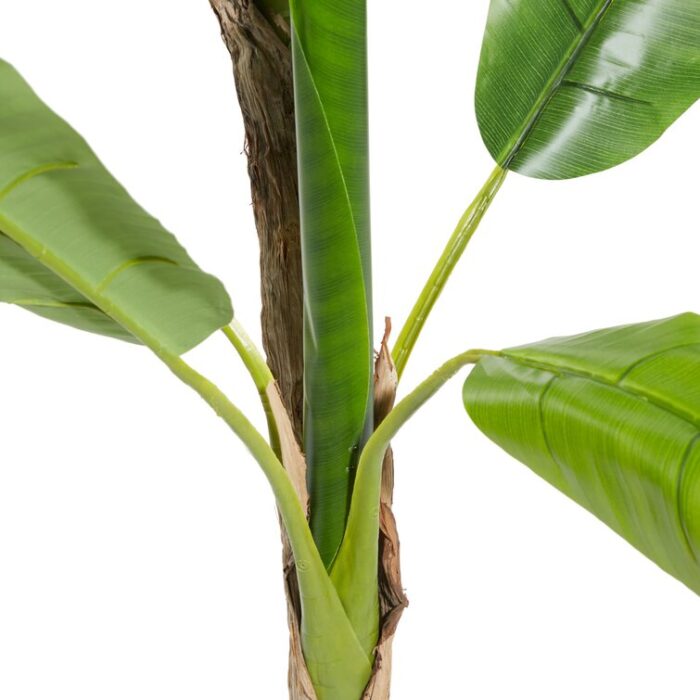 64″ Artificial Banana Leaf Plant in Pot - Chic Decora