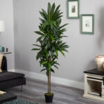 60” Faux Yucca Plant in Planter - Chic Decora