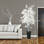 72” Faux Ficus Plant in Metal Pot - Chic Decora