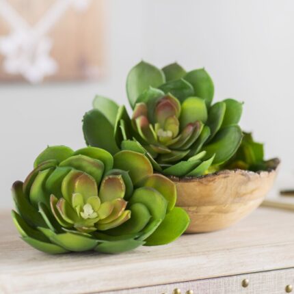 8” Faux Succulent Plant - Chic Decora