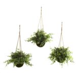 9” Faux Eucalyptus Plant in Basket - Chic Decora