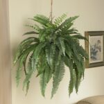 Adamo 22” Faux Fern Plant in Wood Basket - Chic Decora