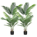 20.5” Faux Foliage Plant in Wood Pot - Chic Decora