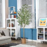 Adcock Artificial Olive Tree In Pot Faux Olive Plant, Fake Olive Tree for Home Décor - Chic Decora