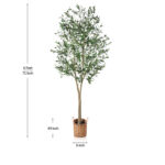 Adcock Artificial Olive Tree In Pot Faux Olive Plant, Fake Olive Tree for Home Décor - Chic Decora