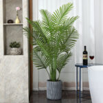 Adcock Artificial Palm Tree In Basket, Faux Palm Plant, Fake for Home Decor - Chic Decora