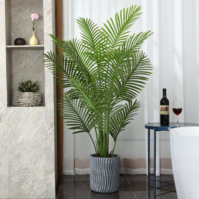 Adcock Artificial Palm Tree In Basket, Faux Palm Plant, Fake for Home Decor - Chic Decora