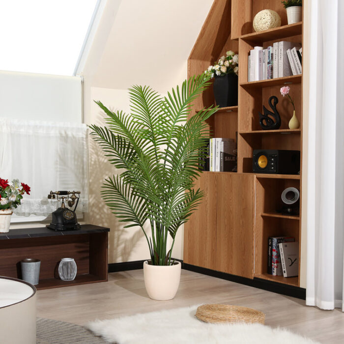 Adcock Artificial Palm Tree In Basket, Faux Palm Plant, Fake for Home Decor - Chic Decora