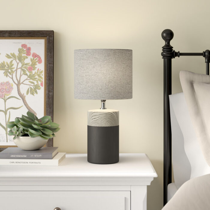 Airin Two-Tone Ceramic Table Lamp - Chic Decora