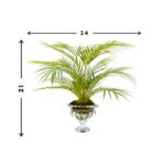 Akeyah Faux Palm Plant in Glass Vase - Chic Decora