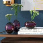 Alaynia 3 Piece Handblown Glass Bud Vases Set - Chic Decora