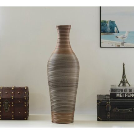 Alburnett Wood Floor Vase - Chic Decora