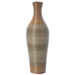 Alburnett Wood Floor Vase - Chic Decora