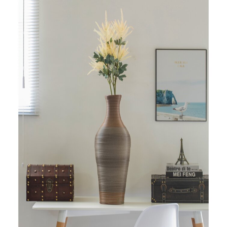 Alburnett Wood Floor Vase - Chic Decora